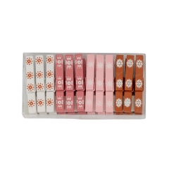 Комплект прищіпок "Сніжинки", 12 шт (046NY)