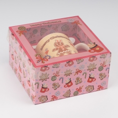 Кружка с ложечкой "Рождественское печенье", 200 мл * Рандомный выбор дизайна (9250-005)