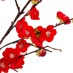 Гілка квітучої сливи, червона, 115 см (8414-012)