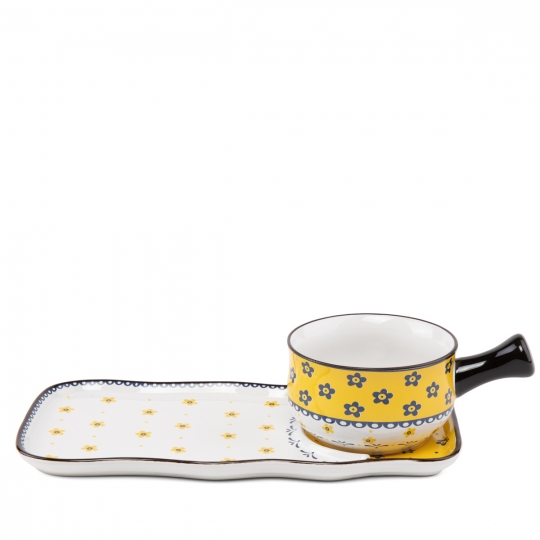 Набор посуды тарелка и бульонница "Этно" *Рандомный выбор дизайна (8900-055)