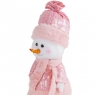 Фігурка "Стильний сніговик", рожева (6014-027)