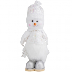 Фигурка "Стильный снеговик", белая, 27 см (6014-028)
