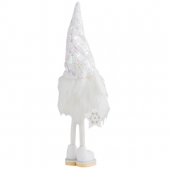 Фигурка "Стильный гном", белая, 25 см (6014-030)