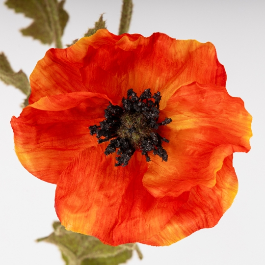 Штучний мак, помаранчевий, 80 см (2024-001)
