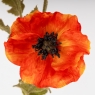 Штучний мак, помаранчевий, 80 см (2024-001)