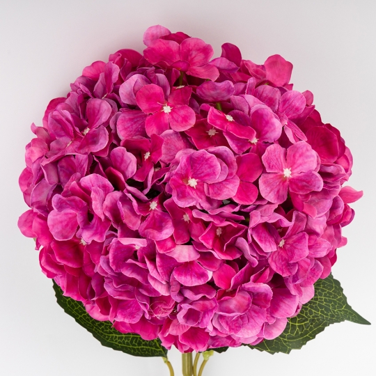 Штучна гортензія, фуксія, 93 см (2024-011)