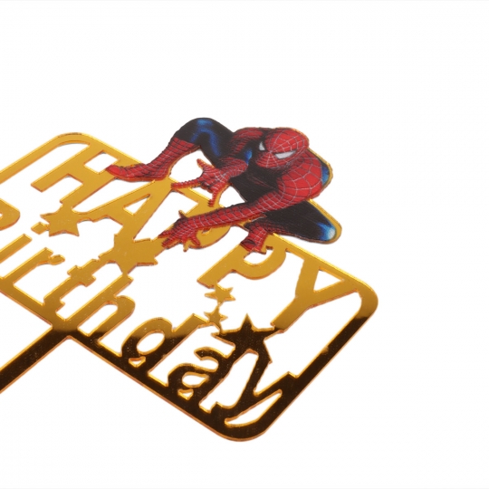 Топер в торт "Happy Birthday" *рандомний вибір дизайну (8820-003)