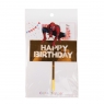 Топер в торт "Happy Birthday" *рандомний вибір дизайну (8820-005)
