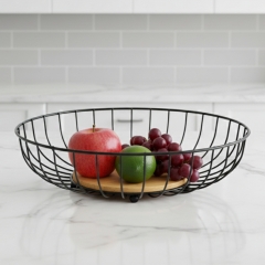 Фруктовница "Фруктовый эдем", черная, 28 * 7 см СПАСЕННАЯ ПОЗИЦИЯ (9282-003)