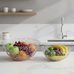 Набор с 2 фруктовниц "Серебряное кружево", 27,5 * 10,5 см СПАСЕННАЯ ПОЗИЦИЯ (9290-004)