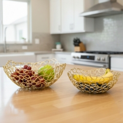 Набор с 2 фруктовниц "Золотая гармония", 27 * 27 см СПАСЕННАЯ ПОЗИЦИЯ (9290-005)
