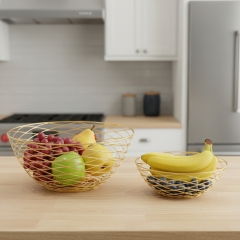 Набор с 2 фруктовниц "Золотое кружево", 25,5 * 10,5 см СПАСЕННАЯ ПОЗИЦИЯ (9290-007)