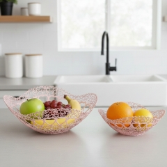Набор с 2 фруктовниц "Розовое кружево", 27 * 27 см СПАСЕННАЯ ПОЗИЦИЯ (9290-010)