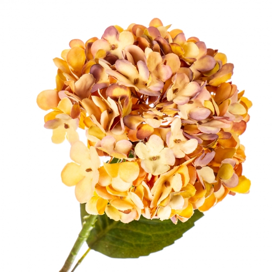 Квітка штучна "Гортензія", помаранчева (8100-032)