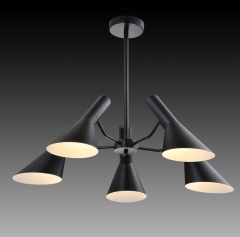 Люстра подвесная черная на 5 ламп (OK019/5 (B)) (OK019/5 (B))