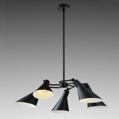 Люстра подвесная черная на 5 ламп (OK017/5S) (OK017/5S)
