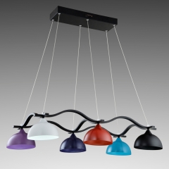 Люстра подвес на 6 разноцветных плафона (OK016/6) (OK016/6)