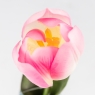 Штучний тюльпан з ефектом живого дотику, кремово-рожевий, 45 см (2025-017)