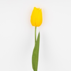 Искусственный тюльпан с эффектом живого прикосновения, желтый, 45 см (2025-018)
