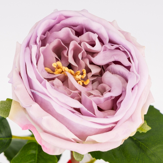 Искусственная пионовидная роза с эффектом живого прикосновения, лиловая, 53 см (2025-025)