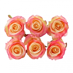 Головка розы, кремово-розовая, 8 см (8502-008/5)