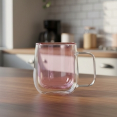 Склянка з подвійними стінками та ручкою "Веселка", 250 мл * Рандомний вибір дизайну (9095-005)