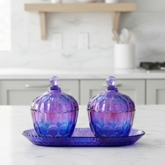 Набор из 2 емкостей для хранения "Лазурит", 13 см (9113-016)