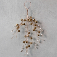 Декоративная ветвь "Золотые искры", 30 см (9155-003)