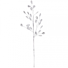 Декоративная ветвь "Серебряное сияние", 39 см (9155-017)