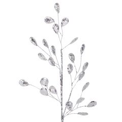 Декоративная ветвь "Серебряное сияние", 39 см (9155-017)