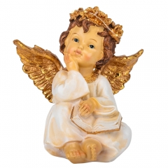 Статуэтка с подсветкой "Ангел с книгой", 19 см (0507-007)