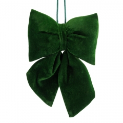 Бант "Зелений оксамит", 15 см (9276-017)