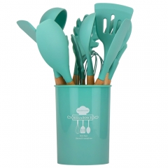 Набір кухонного приладдя з 11 предметів, бірюзовий (9116-004)