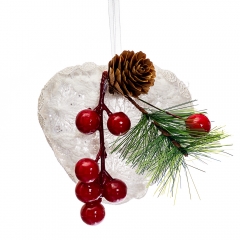 Ёлочная игрушка "Ягодное сердце" (001NZK)
