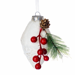 Ёлочная игрушка "Кружевной кристалл" (004NZK)