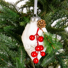 Ёлочная игрушка "Кружевной кристалл" (004NZK)