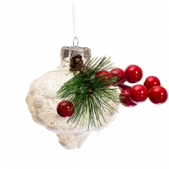 Ёлочная игрушка "Кружевной фонарик" (005NZK)