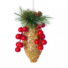 Ялинкова іграшка "Золота шишка" (012NZK)
