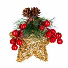 Ялинкова іграшка "Золота зірка" (014NZK)
