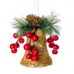 Ёлочная игрушка "Золотой колокольчик" (015NZK)
