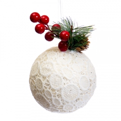 Ёлочная игрушка "Снежный шарик" (019NZK)