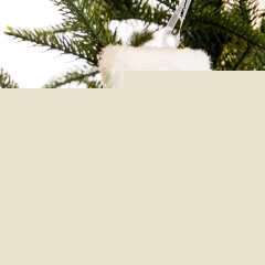 Ёлочная игрушка "Сапожок в золотых пайетках" (032NZK)