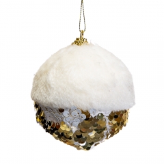 Ёлочная игрушка "Гламурный шарик" (034NZK)