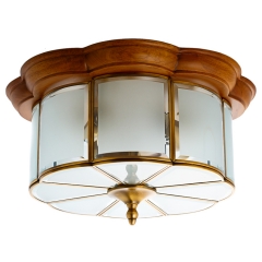 Світильник стельовий із дерев