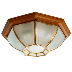 Світильник стельовий з дерев