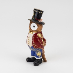 Статуетка "Сова-аристократ", 17,5 см (5105-008)