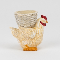 Подставка под яйцо "Курочка с корзинкой" 8,5 см (5105-014)