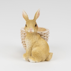 Подставка под яйцо "Кролик и корзинка" 9,5 см (5105-015)