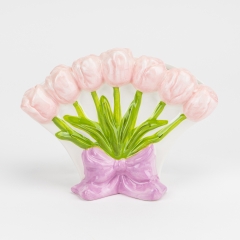 Ваза "Букет розовых тюльпанов", 14 * 19 * 9 см (5106-006/pink)