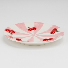 Блюдо "Красные вишенки", 24 см (5106-007)